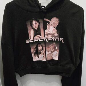 *NWOT* BLACKPINK x H&M 2021 Cropped Hoodie (Size L) - Lisa Jennie Rose Jisoo